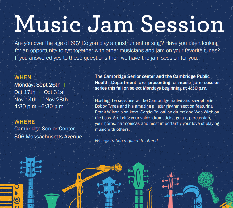 Music Jam Session Cambridge Public Health Department