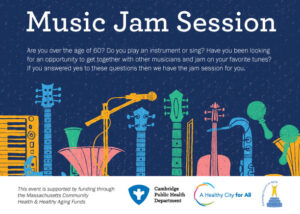 Music Jam image with illustrated music.